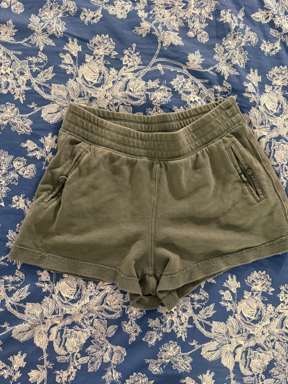 aerie Olive Green Soft Pull-On Athletic Shorts